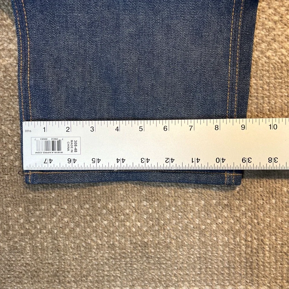 Vintage Wrangler No Fault Jeans Mens 38x32 70s USA Made Dark Wash Indigo Denim